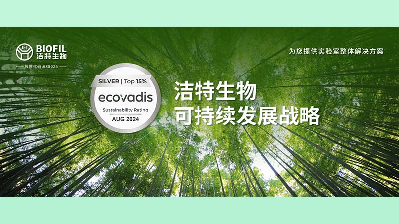 潔特生物榮膺Ecovadis銀獎！躋身全球受評企業前15%
